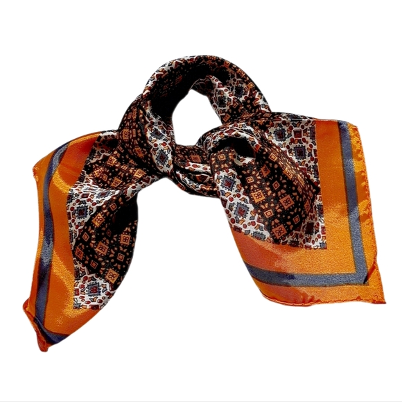 Accessories - $2 When You Buy 10 Items Marked 🎄10/$20. Elegant Orange Patterned Scarf